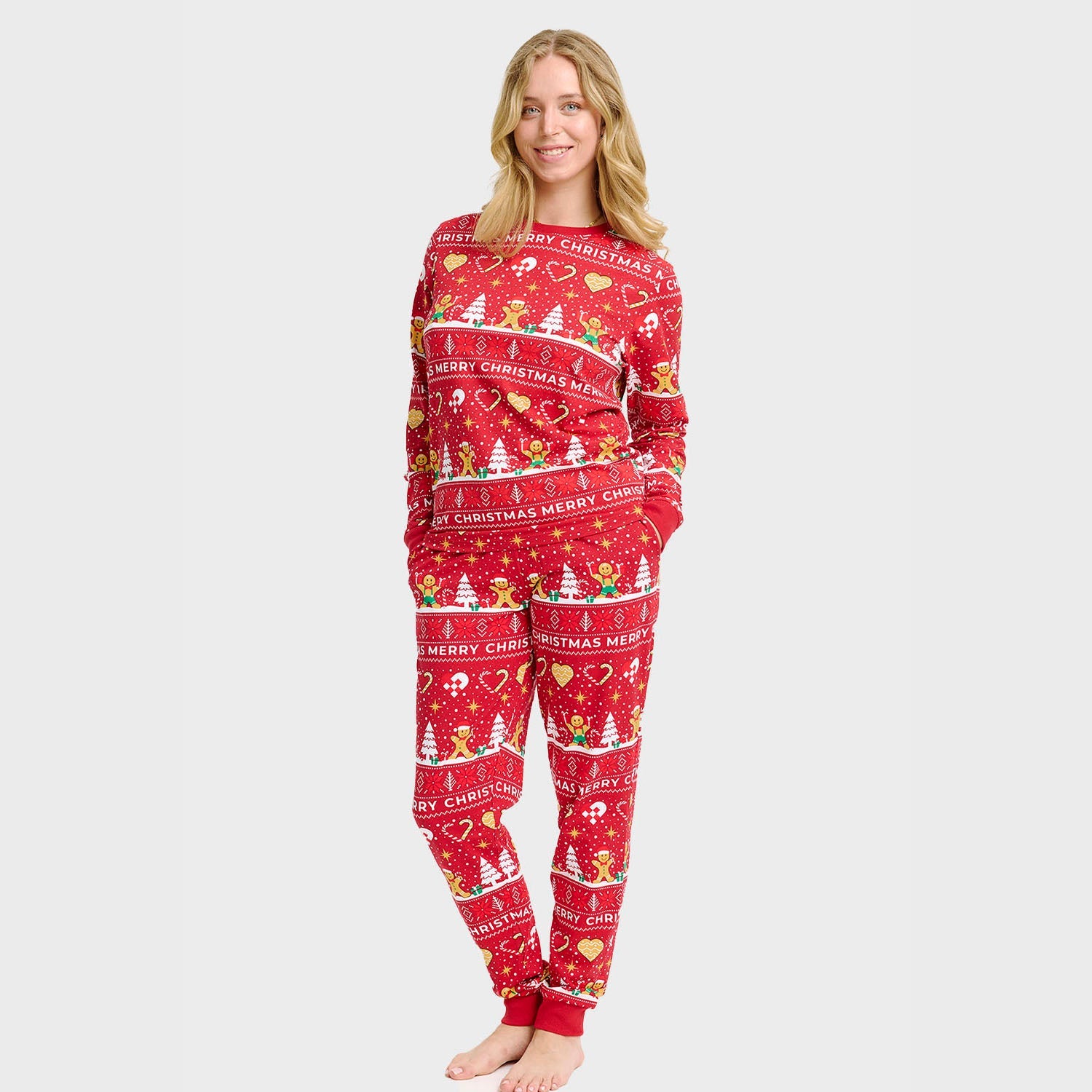 Christmas Cookie Pyjamas Red β Women